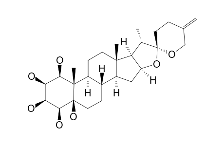 DELTA-25(27)-PENTROGENIN;1-BETA,2-BETA,3-BETA,4-BETA,5-BETA-PENTAHYDROXY-SPIROSTAN-25(27)-ENE