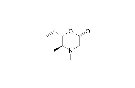 (5S,6S)-4,5-dimethyl-6-vinyl-morpholin-2-one