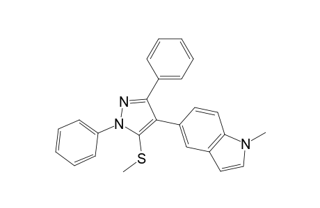 4-(1-Methyl-lH-indol-5-yl)-5-(methylthio)-1,3-diphenyl-1Hpyrazole