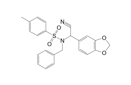 N-benzyl-N-(a-cyanopiperonyl)-p-toluenesulfonamide