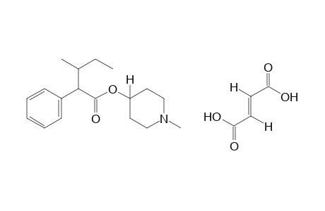 3-methyl-2-phenylvaleric acid, methyl-4-piperidyl ester, fumarate(1:1)