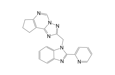 7H-cyclopenta[e][1,2,4]triazolo[1,5-c]pyrimidine, 8,9-dihydro-2-[[2-(2-pyridinyl)-1H-benzimidazol-1-yl]methyl]-