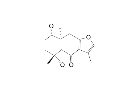 ZEDOAROFURAN;6-OXO-8,12-EPOXY-7,11-EUDESMADIEN-1,4-DIOL