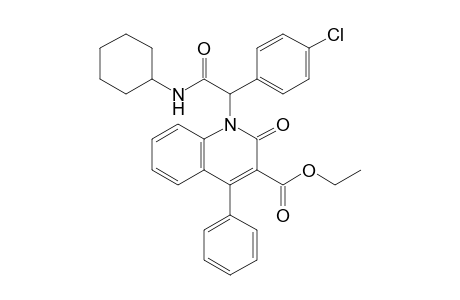 1-[1-(4-chlorophenyl)-2-(cyclohexylamino)-2-keto-ethyl]-2-keto-4-phenyl-quinoline-3-carboxylic acid ethyl ester