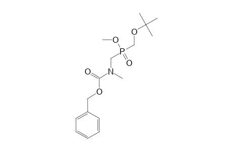 N-BENZOYLOXYCARBONYLMETHYLAMINOMETHYL_(O-METHYL)-(TERT.-BUTOXYMETHYL)_PHOSPHINATE