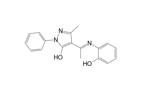 4-[1-(2-Hydroxyphenyl)iminoethyl]-3-methyl-1-phenyl-5-hydroxypyrazole