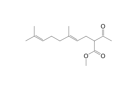 (4E)-2-acetyl-5,9-dimethyl-deca-4,8-dienoic acid methyl ester