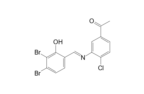 4'-chloro-3'-[(3,4-dibromosalicylidene)amino]acetophenone