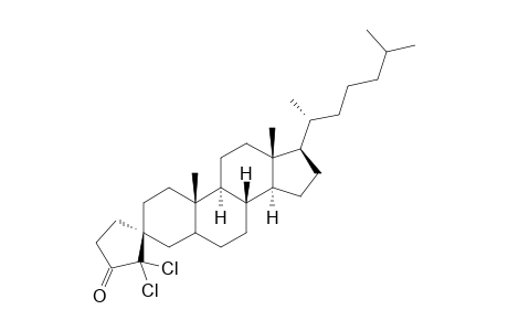 (3R)-2',2'-Dichloro-spiro[cholestane-3,1'-cyclopentan]-3'-one