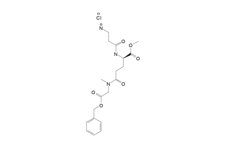 BENZYL-BETA-ALANYL-[ALPHA-METHYL-(2R)-GLUTAMYL]-GAMMA-SARCOSINATE-DIESTER-HYDROCHLORIDE