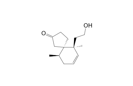 Spiro[4.5]dec-7-en-2-one, 6-(2-hydroxyethyl)-6,10-dimethyl-, (5.alpha.,6.alpha.,10.beta.)-(.+-.)-