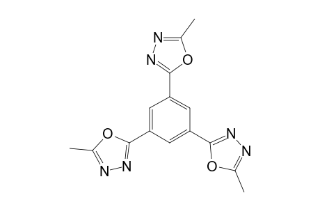 2-[3,5-bis(5-methyl-1,3,4-oxadiazol-2-yl)phenyl]-5-methyl-1,3,4-oxadiazole