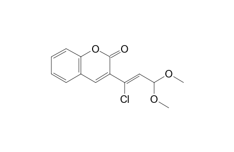 3-(3',3'-Dimethoxy-1'-chloroprop-1'-enyl)-coumarin