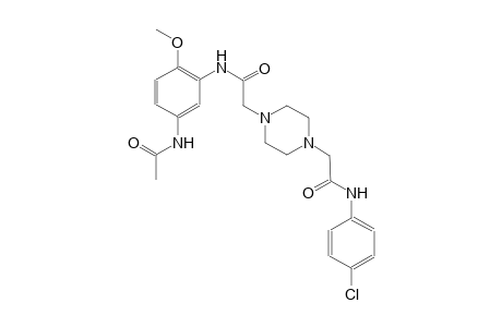 1,4-piperazinediacetamide, N~1~-[5-(acetylamino)-2-methoxyphenyl]-N~4~-(4-chlorophenyl)-