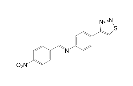 4-{p-[(p-nitrobenzylidene)amino]phenyl}-1,2,3-thiadiazole