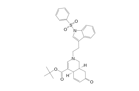 2-[(1-PHENYLSULFONYL)-TRYPTOPHYL]-4-(TERT.-BUTOXYCARBONYL)-7-KETO-1,2,7,8,9,10-HEXAHYDROISOQUINOLINE