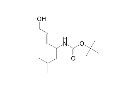 2-(E)-Hepten-1-ol, 4-(4S)-[(tert.butyloxycarbonyl)amino]-6-methyl-