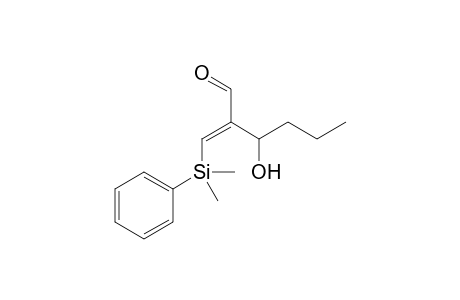 (E)-2-[(Dimethylphenylsilyl)methylene]-3-hydroxy-hexanal