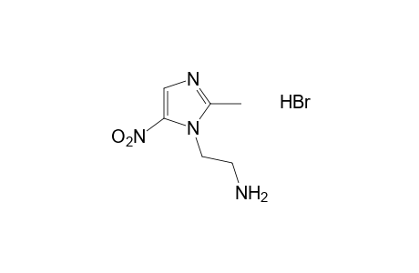 1-(2-aminoethyl)-2-methyl-5-nitroimidazole, monohydrobromide