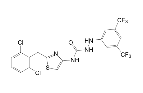 4-[2-(2,6-DICHLOROBENZYL)-4-THIAZOLYL]-1-(alpha,alpha,alpha,alpha',alpha',alpha'-HEXAFLUORO-3,5-XYLYL)SEMICARBAZIDE