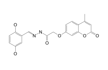 (E)-N'-(2,5-DIHYDROXYBENZYLIDENE)-2-(4-METHYL-2-OXO-2H-CHROMEN-7-YLOXY)-ACETOHYDRAZIDE