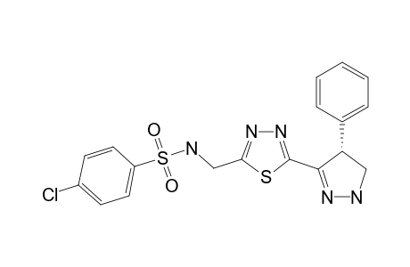 2-(PARA-CHLORO-PHENYLSULFONYLAMINOMETHYL)-5-(4-PHENYL-4,5-DIHYDRO-1H-PYRAZOL-3-YL)-1,3,4-THIADIAZOLE