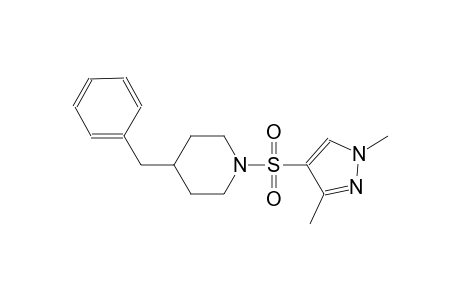 4-benzyl-1-[(1,3-dimethyl-1H-pyrazol-4-yl)sulfonyl]piperidine