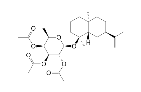 (4S,5S,7R,10S)-EUDESM-11-EN-4-OL-2',3',4'-TRI-O-ACETYL-BETA-D-FUCOPYRANOSIDE