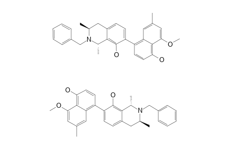 (1R,3R)-N-BENZYL-7-(5'-HYDROXY-4'-METHOXY-2'-METHYL-8'-NAPHTHYL)-8-HYDROXY-1,3-DIMETHYL-1,2,3,4-TETRAHYDROISOQUINOLINE