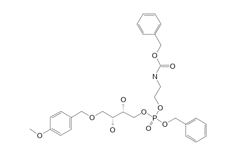 (2-[BENZYLOXY-[(2R,3R)-2,3-DIHYDROXY-4-(4'-METHOXYBENZYLOXY)-BUTOXY]-PHOSPHORYLOXY]-ETHYL)-CARBAMIC-ACID-BENZYLESTER