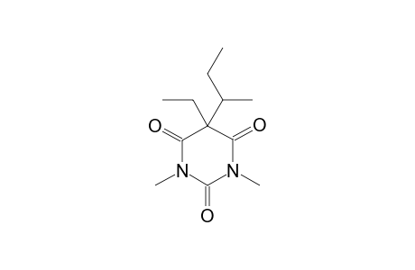 2,4,6(1H,3H,5H)Pyrimidinetrione,5-ethyl-1,3-dimethyl-5-(1-methylpropyl)-