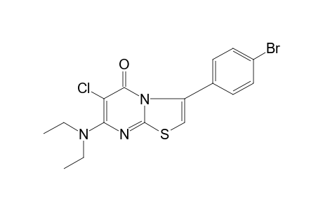 3-(p-BROMOPHENYL-6-CHLORO-7-(DIETHYLAMINO)-5H-THIAZOLO[3,2-a]PYRIMIDIN-5-ONE