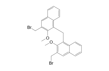 3-(bromomethyl)-1-[[3-(bromomethyl)-2-methoxy-1-naphthalenyl]methyl]-2-methoxynaphthalene