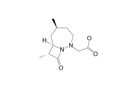 [5-BETA,7-ALPHA,8-ALPHA]-5,8-DIMETHYL-9-OXO-1,2-DIAZABICYClO-[5.2.0]-NONANE-2-ACETIC-ACID