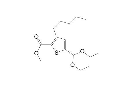 Methyl 5-(diethoxymethyl)-3-pentylthiophene-2-carboxylate