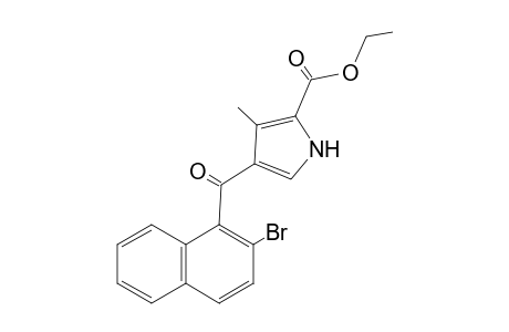 Ethyl 4-(4'-bromo-1'-naphthoyl)-3-methylpyrrole-2-carboxylate