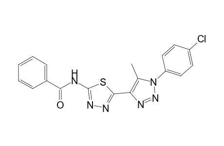 N-[5-[1-(4-chlorophenyl)-5-methyl-1,2,3-triazol-4-yl]-1,3,4-thiadiazol-2-yl]benzamide