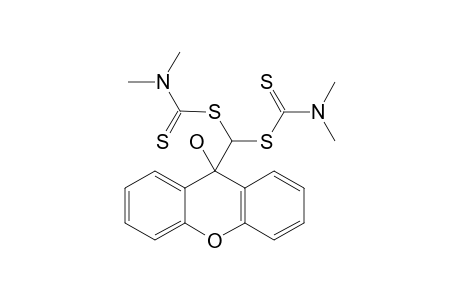 9-HYDROXY-9-[BIS-(N,N-DIMETHYLDITHIOCARBAMATO)-METHYL]-XANTHENE