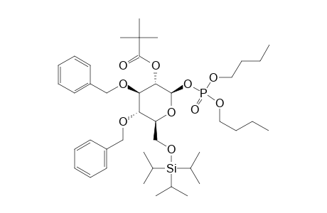 DIBUTYL-3,4-DI-O-BENZYL-2-O-PIVALOYL-6-O-TRIISOPROPYLSILYL-BETA-D-GLUCOPYRANOSIDE-PHOSPHATE