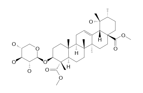 19-ALPHA-HYDROXY-URS-12-ENE-24,28-DIOATE-3-O-BETA-D-XYLOPYRANOSIDE