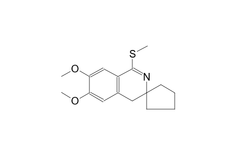 6',7'-dimethoxy-1'-(methylthio)-4'H-spiro[cyclopentane-1,3'-isoquinoline]