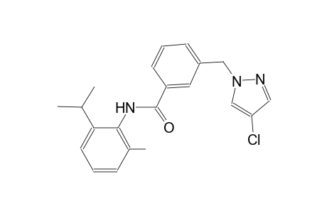 3-[(4-chloro-1H-pyrazol-1-yl)methyl]-N-(2-isopropyl-6-methylphenyl)benzamide