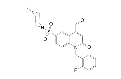 1-(2-Fluoro-benzyl)-6-(4-methyl-piperidine-1-sulfonyl)-2-oxo-1,2-dihydro-quinoline-4-carbaldehyde