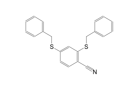 benzonitrile, 2,4-bis[(phenylmethyl)thio]-