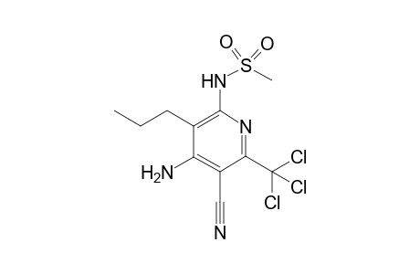 N-[4-Amino-5-cyano-3-propyl-6-(trichloromethyl)pyridin-2-yl]methanesulfonamide