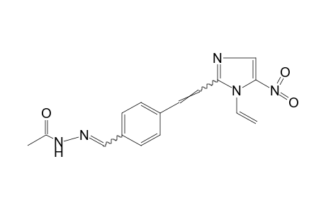 ACETIC ACID, {p-[2-(5-NITRO-1-VINYLIMIDAZOL-2-YL)VINYL]BENZYLIDENE}HYDRAZIDE