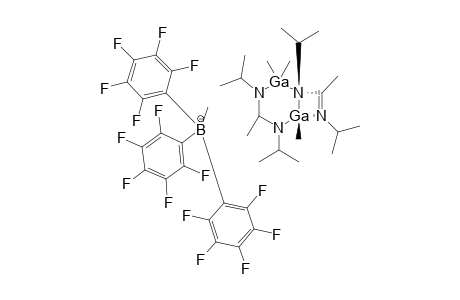 [[MEC(N(I)PR)2]2GA2ME3]-[MEB(C6F5)3]