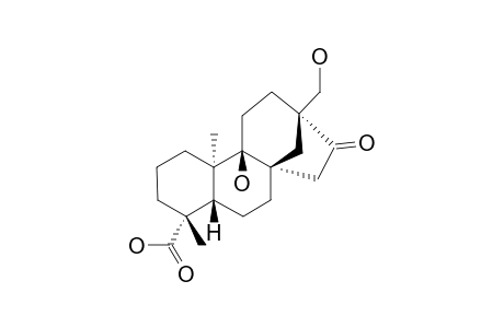 ENT-9-ALPHA,17-DIHYDROXY-16-KETOBEYERAN-19-OIC_ACID