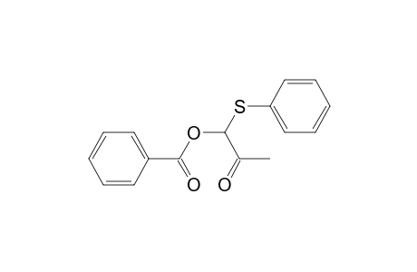 2-Oxo-1-(phenylthio)propyl benzoate