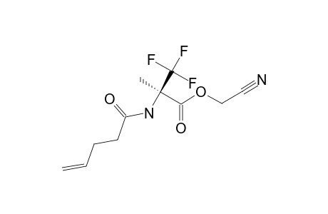 N-PENTENOYL-(2R)-AMINO-2-METHYL-3,3,3-TRIFLUOROPROPANOIC-ACID-CYANOMETHYLESTER